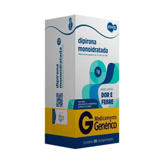 Dipirona Monoidratada (EMS)  1000mg - 20 Unidades - Comprimido