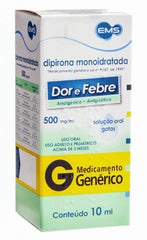 Dipirona Monoidratada (EMS)  500mg/mL - 10 mL - Solução