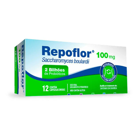 Repoflor  100mg - 12 Unidades - Cápsula