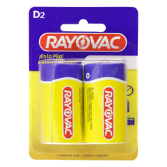 Pilha Rayovac Amarelinhas D com 2 Unidades