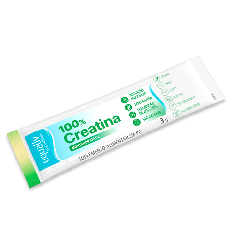 Equaliv Creatina 100% Monohidratada - 10 Sticks