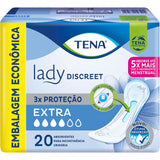 Absorvente Tena Lady Discrete Extra  Sem Abas - 20 Unidades