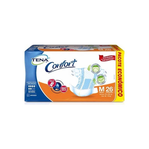 Fralda Geriátrica Tena Confort  Tamanho M - 26 Unidades