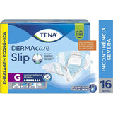 Fralda Geriátrica Tena Dermacare Slip  Tamanho G - 16 Unidades