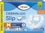 Fralda Geriátrica Tena Dermacare Slip  Tamanho M - 16 Unidades