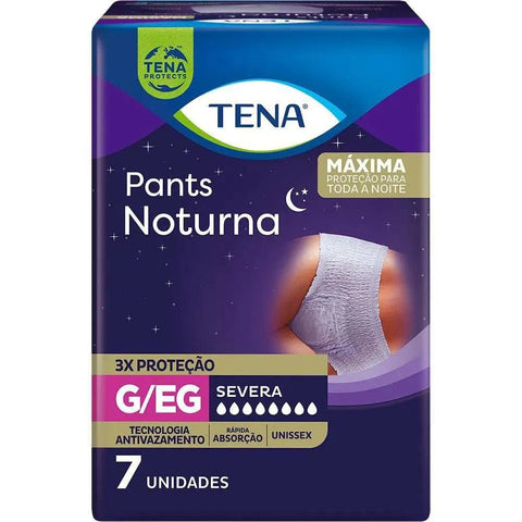 Fralda Geriátrica Tena Pants Noturna  7 unidades - G/EG