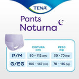 Fralda Geriátrica Tena Pants Noturna  Tamanho P/M - 16 Unidades
