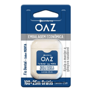 Fio Dental Oaz 125m sabor Menta