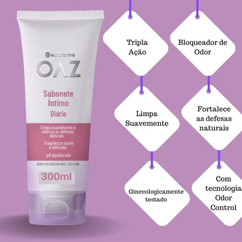 Sabonete Líquido Íntimo OAZ Bloqueador De Odor - 300ml