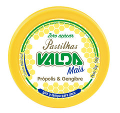 Pastilhas Valda Mais Própolis e Gengibre 50G - Sem Açúcar