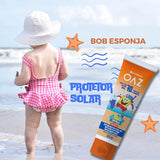 Protetor Solar Oaz Bob Esponha Corpo & Rosto Para Crianças  FPS 70 - 125 mL
