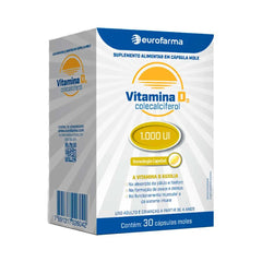 Vitamina D  (Eurofarma)  1000UI - 30 Unidades - Comprimido
