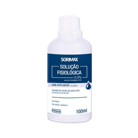 Soro Fisiológico (Farmax)  0,009 - 100 mL - Solução