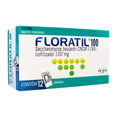 Floratil  100mg - 12 Unidades - Cápsula (A1)