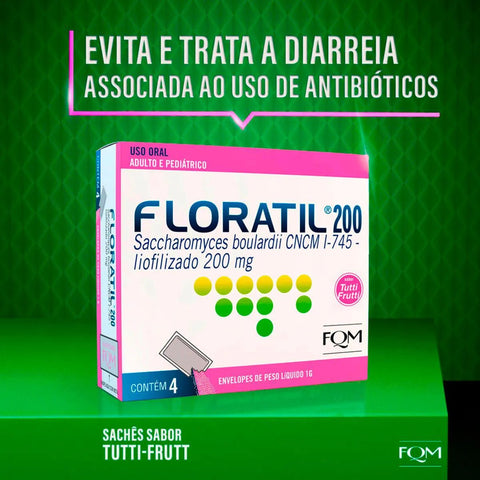 Floratil  200mg - 4 x 1 g - Pó (A1)