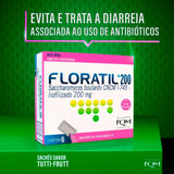 Floratil  200mg - 6 x 1 g - Pó (A1)