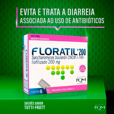 Floratil  200mg - 6 x 1 g - Pó (A1)