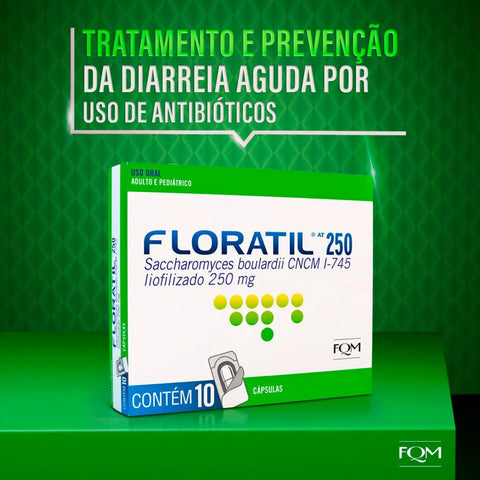 Floratil AT  250mg - 10 Unidades - Cápsula (A1)