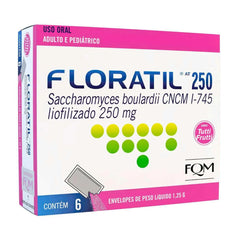 Floratil AT  250mg - 6 Unidades - Sachê