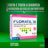 Floratil AT  250mg - 6 Unidades - Sachê