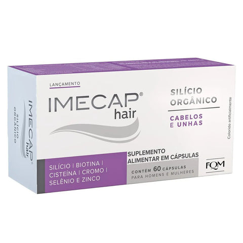 Imecap Hair Silício Orgânico  60 Unidades - Cápsula