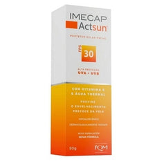 Protetor Solar Facial Imecap Actsun  Sem Cor - FPS 30 - 50 g