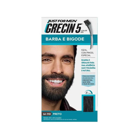 Grecin 5 Barba Bigode e Costeleta Preto