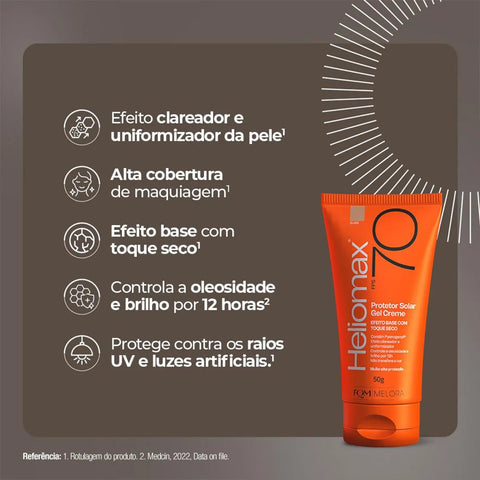 Protetor Solar Corporal Heliomax  FPS 70 - 50 g