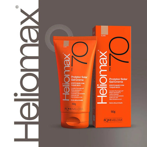Protetor Solar Facial Heliomax Gel  Médio Escuro - FPS 70 - 50 g