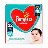 Fralda Pampers Supersec  Tamanho XG - 32 Unidades