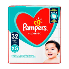 Fralda Pampers Supersec  Tamanho XG - 32 Unidades