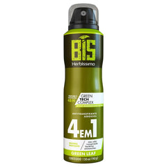 Desodorante Antitranspirante Aerosol Bis Herbíssimo Green Leaf 4 Em 1 150ml