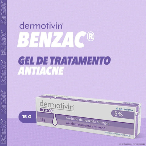 Dermotivin Benzac  50mg/g - 15 g - Gel