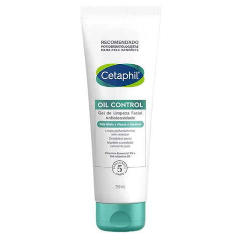 Gel de Limpeza Facial Cetaphil Antioleosidade Oil Control  Pele Mista, Oleosa e Sensível - 250 mL
