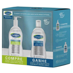 Kit Cetaphil Rotina PRO AD Restoraderm Loção Hidratante + Sabonete Líquido  Pele Seca e Sensível - 295 mL + 295 mL