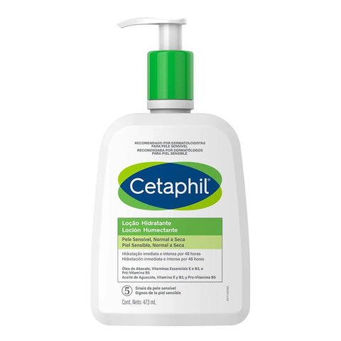 Loção Hidratante Cetaphil Pump  Pele Sensível, Normal e Seca - 473 mL
