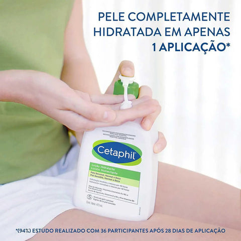 Loção Hidratante Cetaphil Pump  Pele Sensível, Normal e Seca - 473 mL