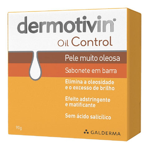 Sabonete Dermotivin Oil Control Barra, 1 Unidade Com 90G