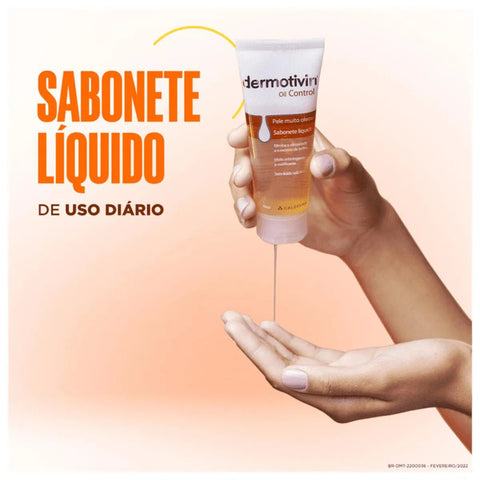 Sabonete Dermotivin Oil Control Líquido, 1 Unidade Com 70Ml