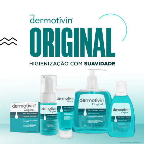 Sabonete Dermotivin Origina Espuma Pele Óleosa 130 Ml