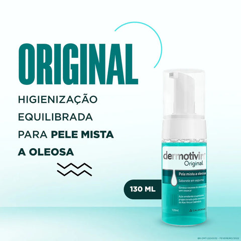 Sabonete Dermotivin Origina Espuma Pele Óleosa 130 Ml