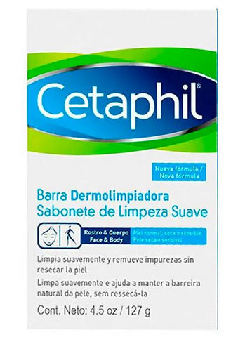 Sabonete em Barra Cetaphil Limpeza Suave - Pele Normal, Seca ou Sensível - 127 g