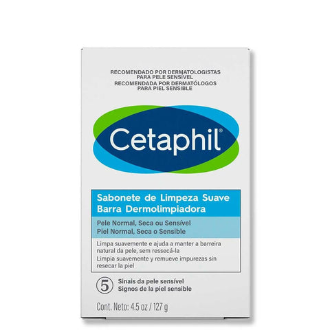 Sabonete em Barra Cetaphil Limpeza Suave - Pele Normal, Seca ou Sensível - 127 g