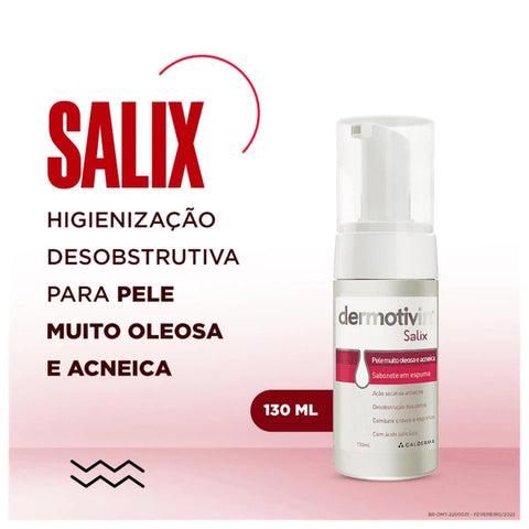 Sabonete Galderma Dermotivin Salix Espuma Com 130Ml