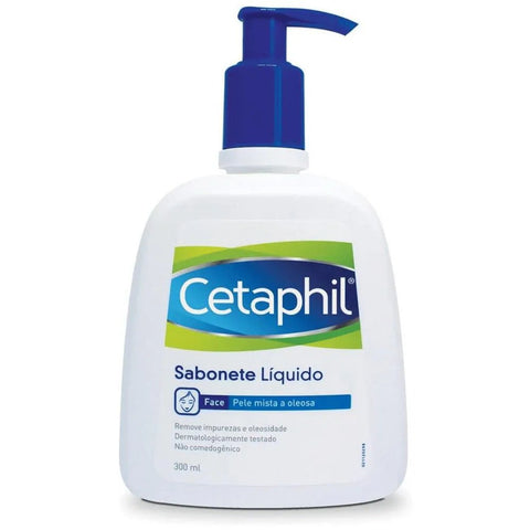 Sabonete Líquido Cetaphil 300 Ml  Pele Mista, Oleosa ou Sensível - 300 mL
