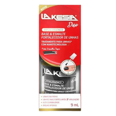 Esmalte / Base Lakesia Duo Preto Groselha 9 Ml