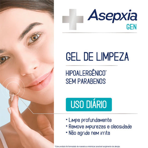 Gel Para Limpeza Facial Asepxia Gen 150Ml