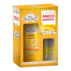 Kit Tío Nacho Antiqueda Clareador Shampoo, 415Ml + Condicionador, 200Ml