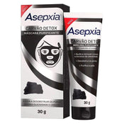 Máscara Purificante Facial Asepxia Carvão Detox 30G