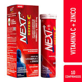 Next Defen-C Vitamina C + Zinco  10 Unidades - Efervescente